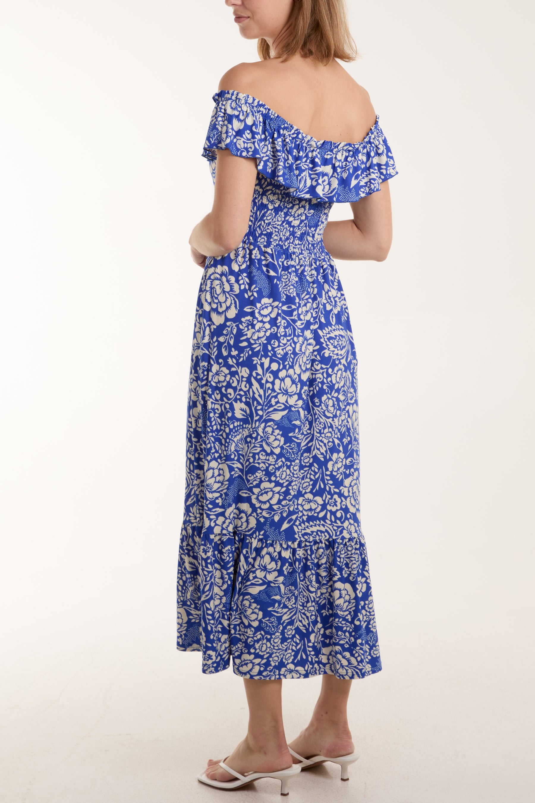 Bardot Stretch Crepe Floral Maxi Dress