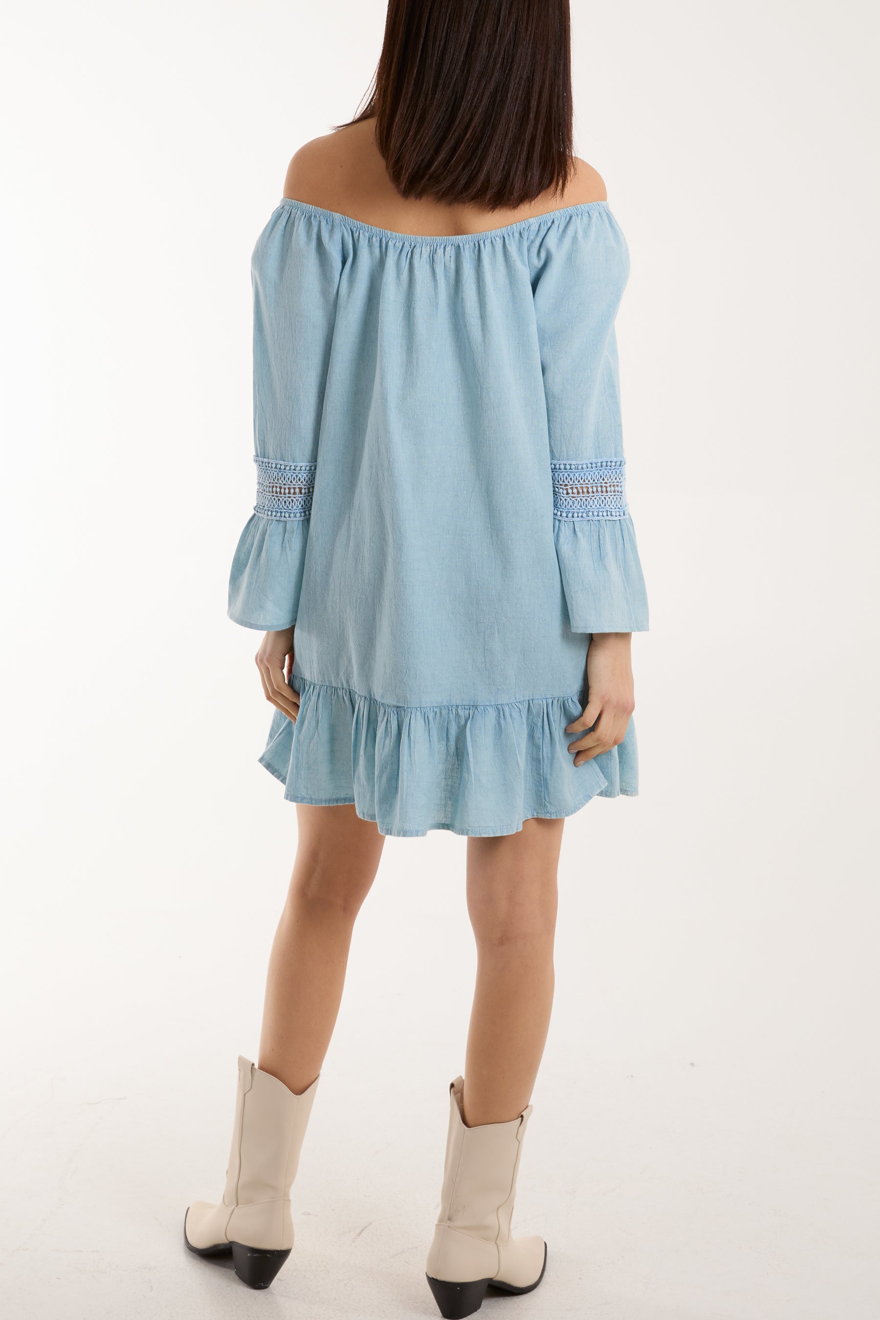 Lace Trim Tunic Dress