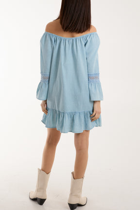 Lace Trim Tunic Dress
