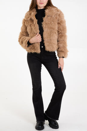 Faux Fur Pelted Jacket