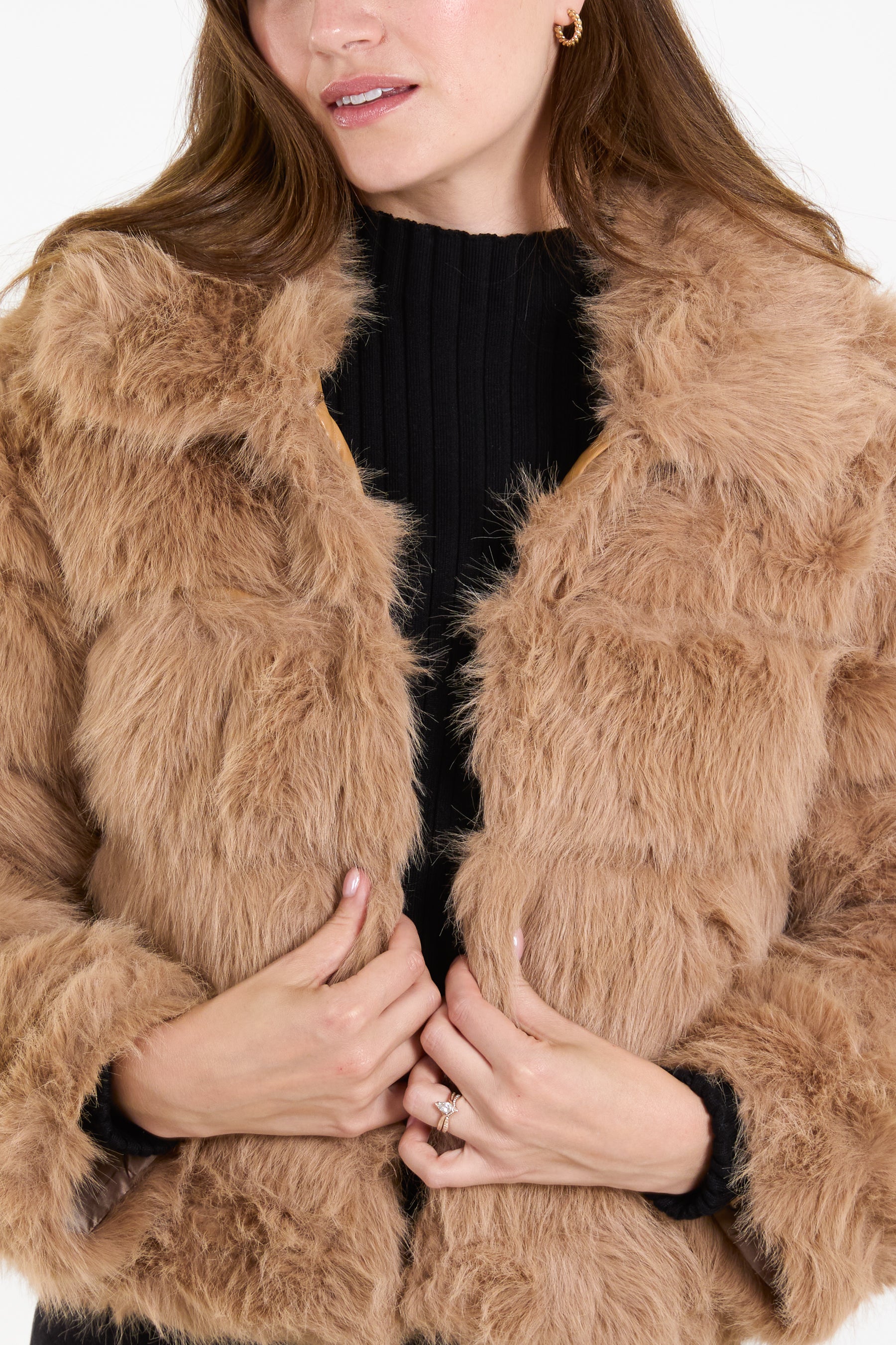 Faux Fur Pelted Jacket