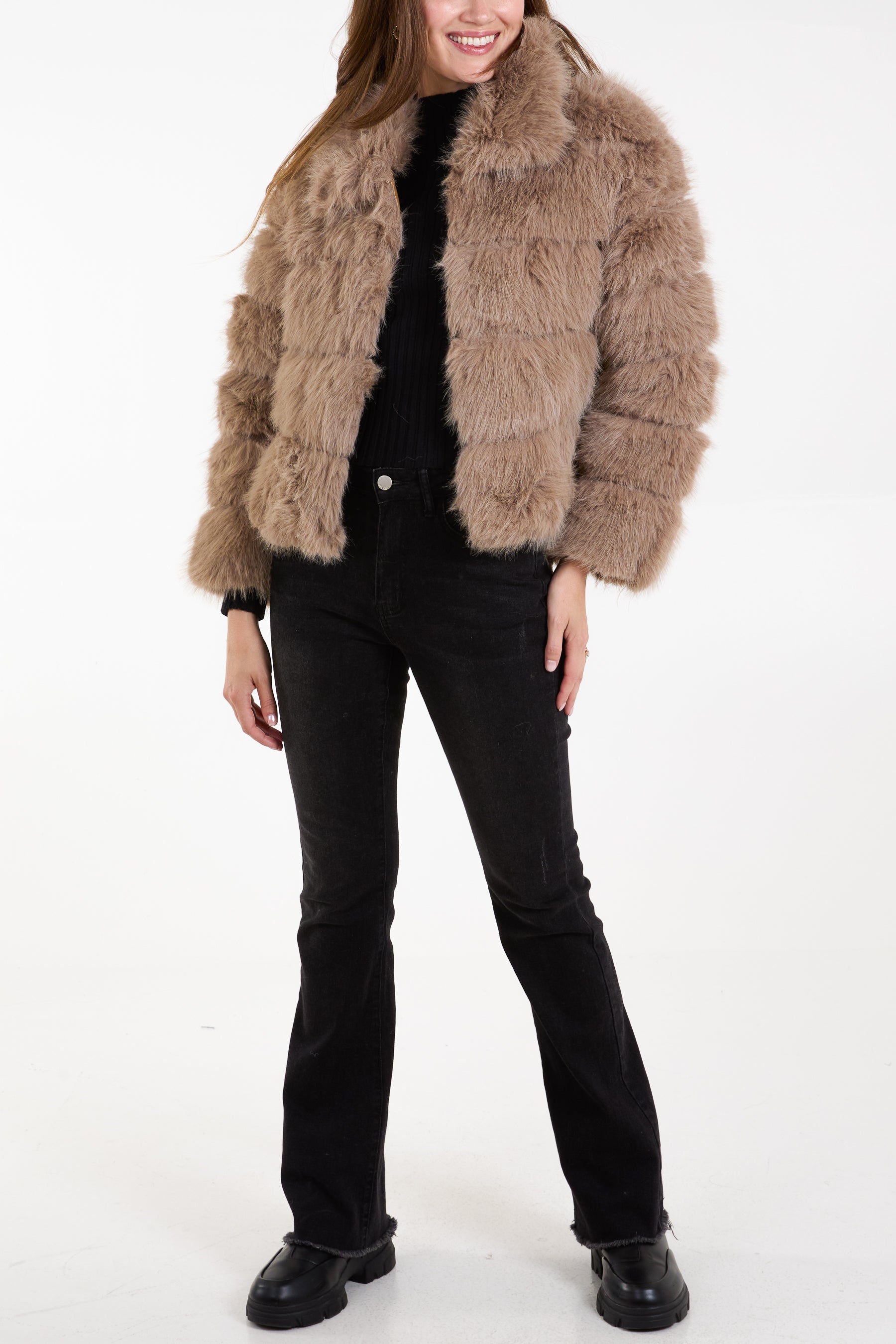 Faux Fur Pelted Jacket