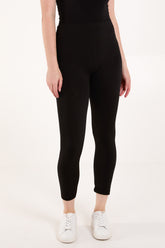 Small Basic Black Fleeced Legging