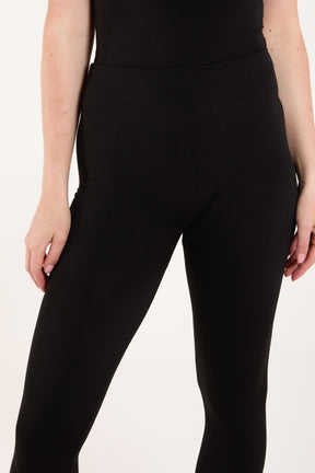 Small Basic Black Fleeced Legging