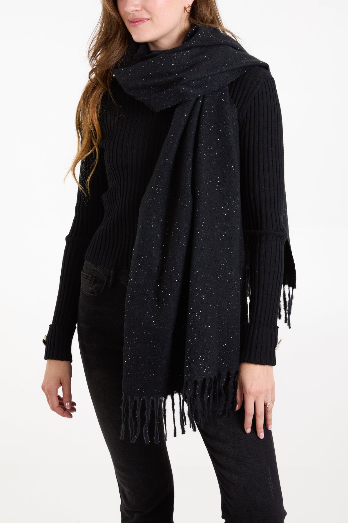 Sparkly Tassel Scarf