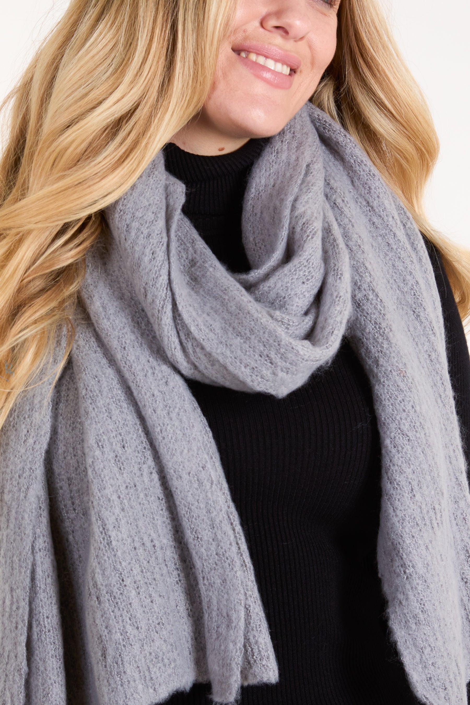 Plain Fluffy Scarf