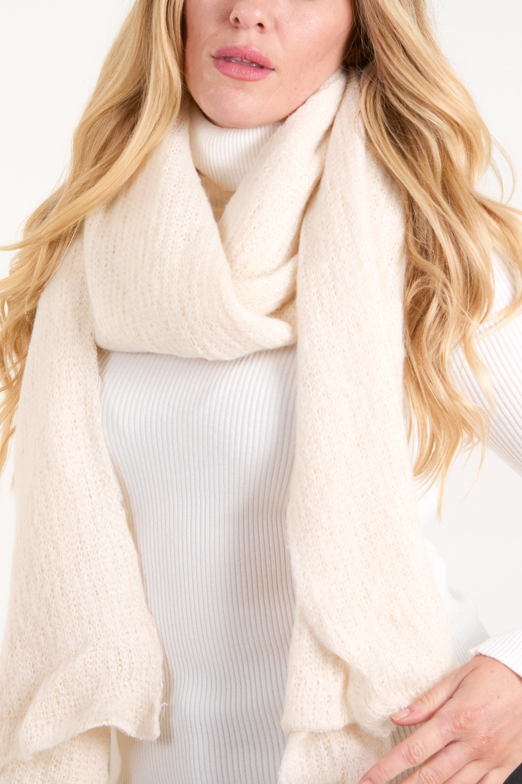 Plain Fluffy Scarf