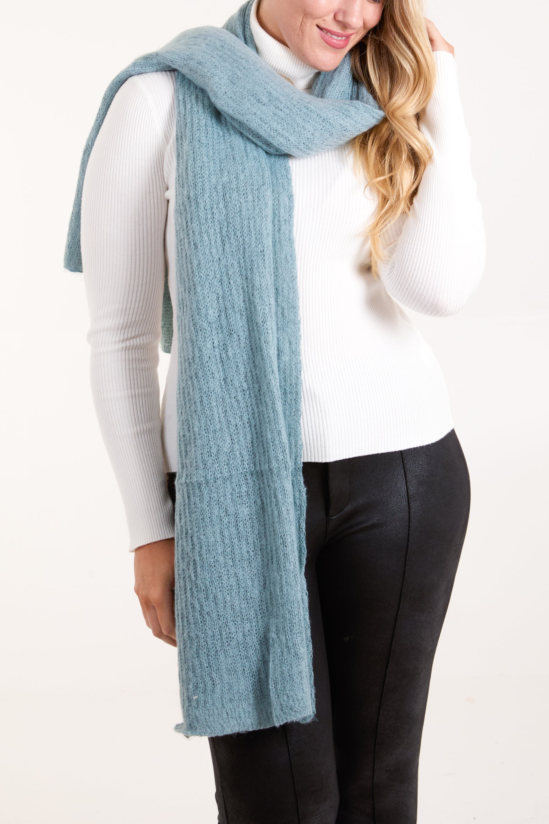 Plain Fluffy Scarf