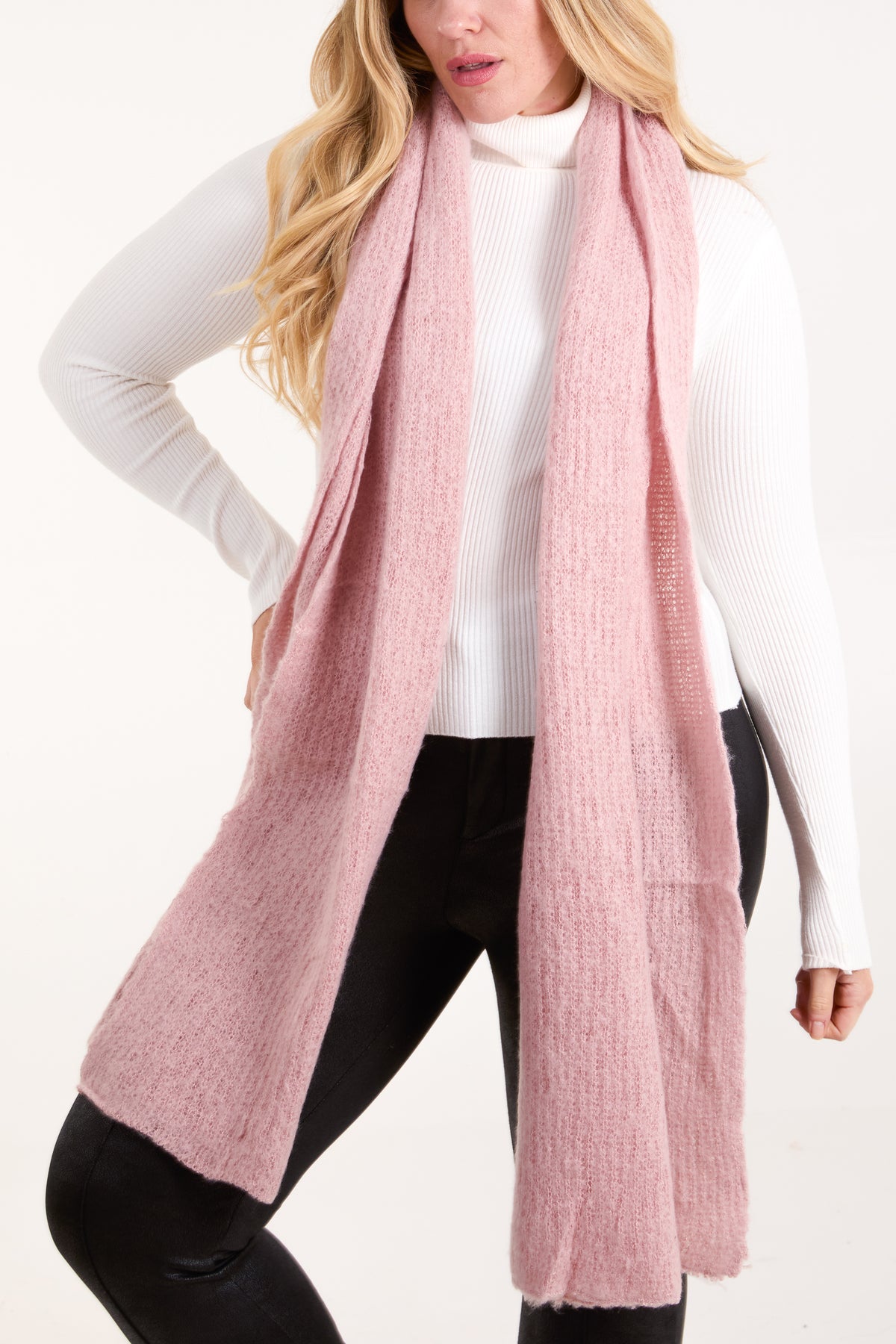 Plain Fluffy Scarf