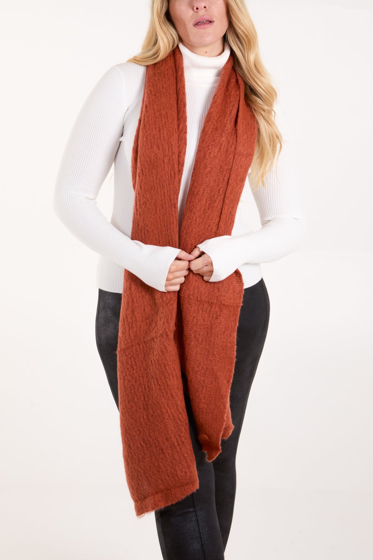 Plain Fluffy Scarf