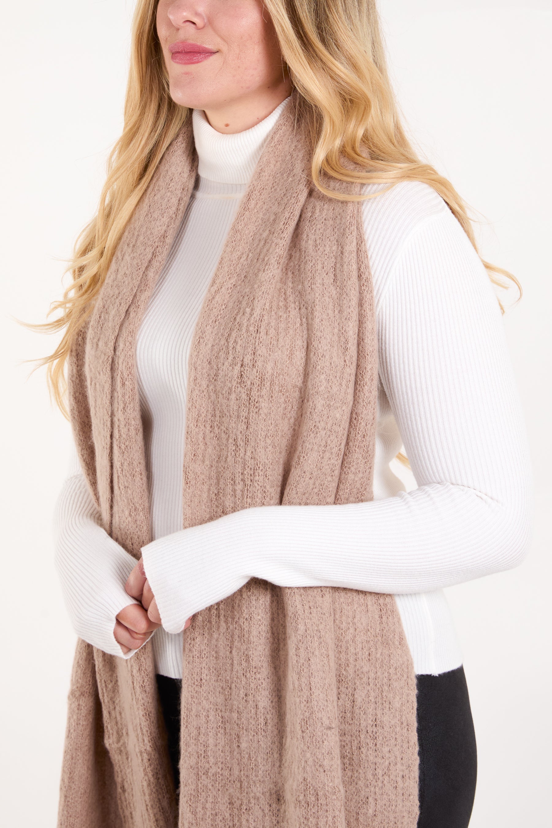 Plain Fluffy Scarf