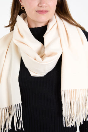 Plain Fluffy Tassel Scarf