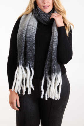 Ombré Brushed Tassel Scarf 