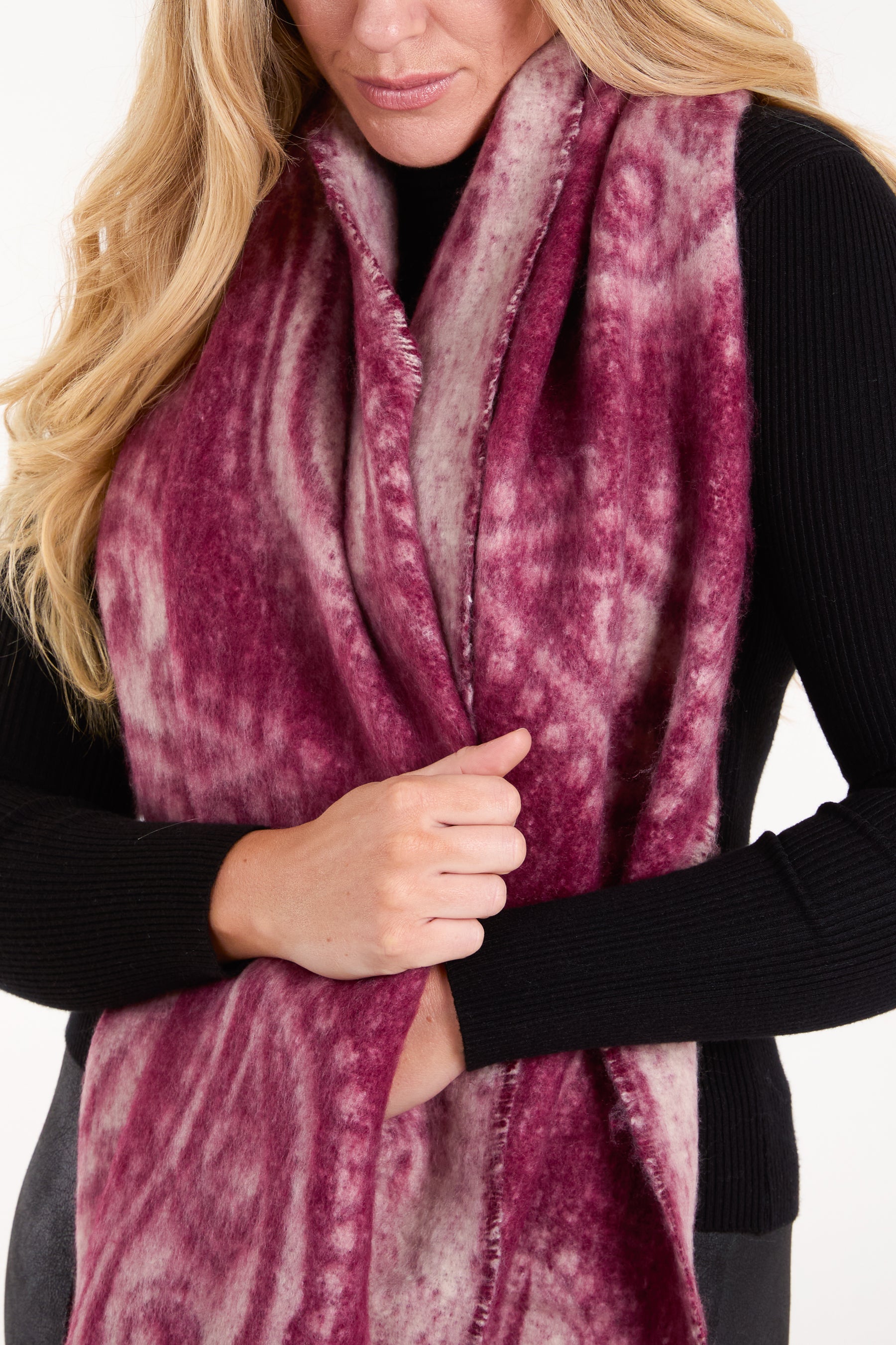 Paisley Printed Tassel Scarf