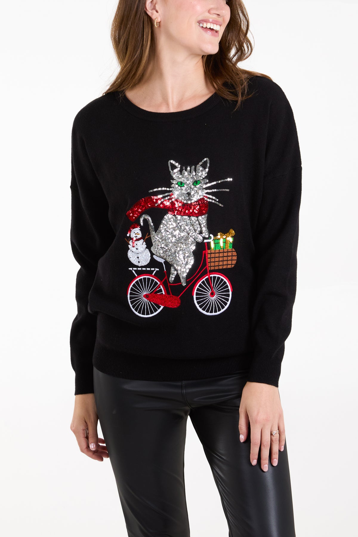 Novelty Cat Christmas Jumper