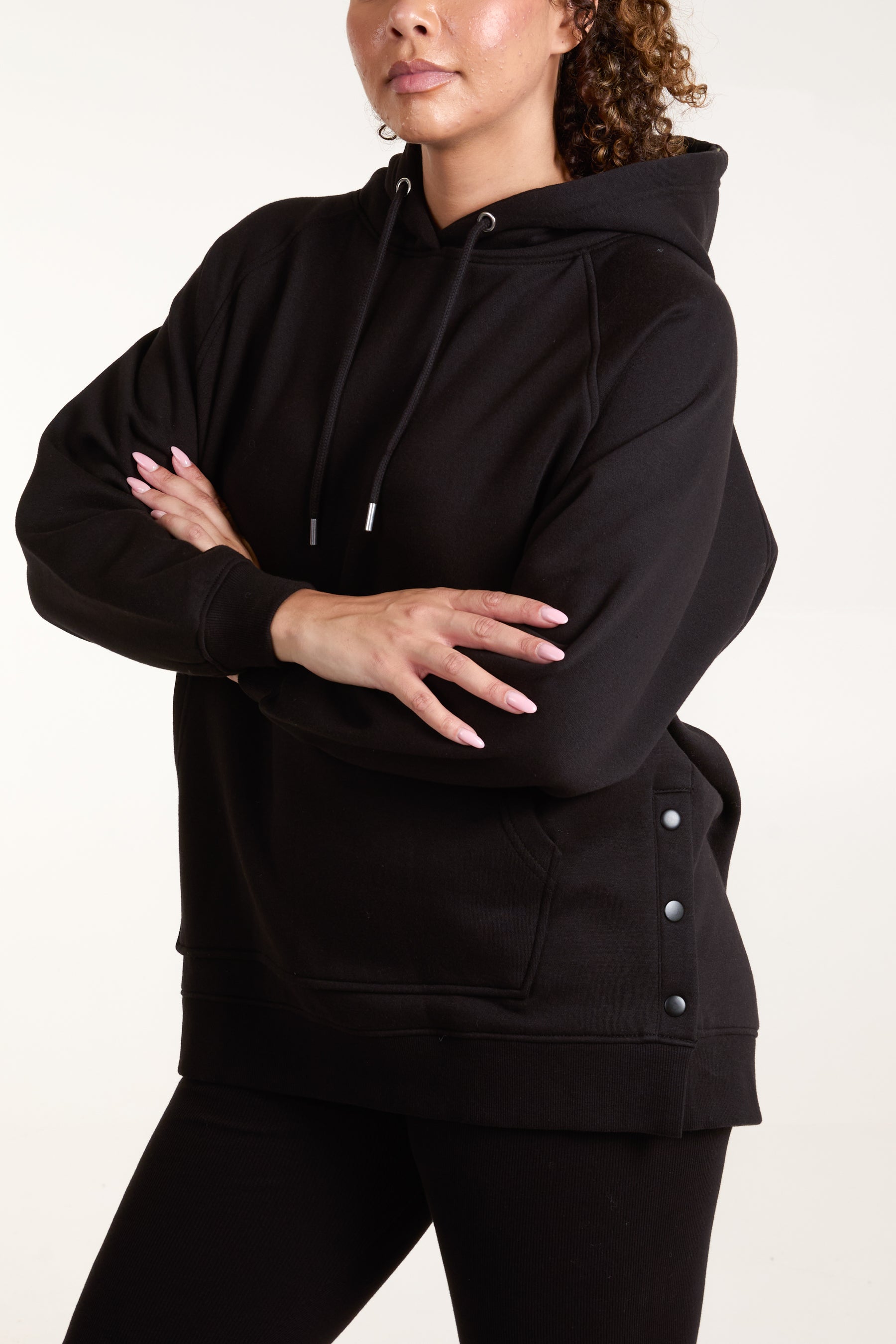 Side Popper Hoodie & Legging Set