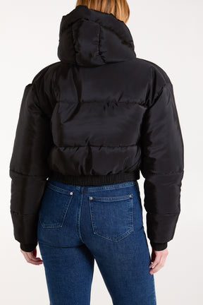 Hooded Cropped Puffer Jacket