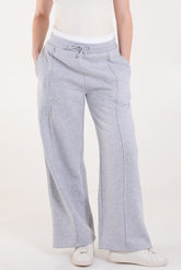 Contrast Waist Band Wide Joggers