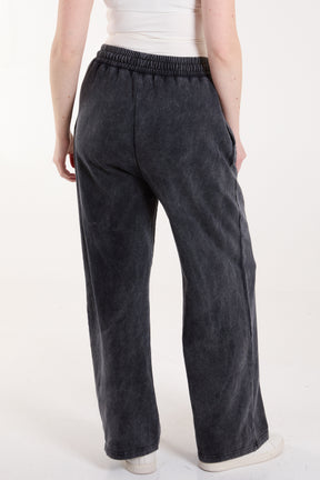 Acid Wash Straight Leg Jogger