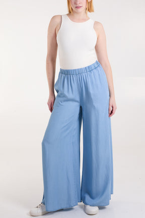 Tencel Wide Leg Trouser