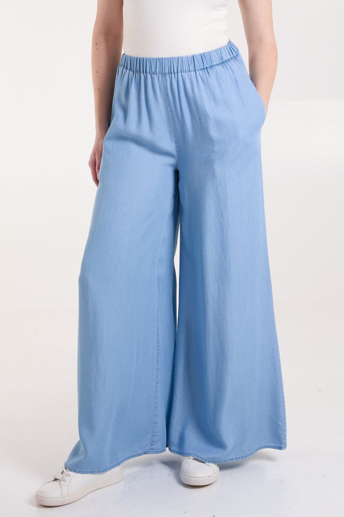 Tencel Wide Leg Trouser