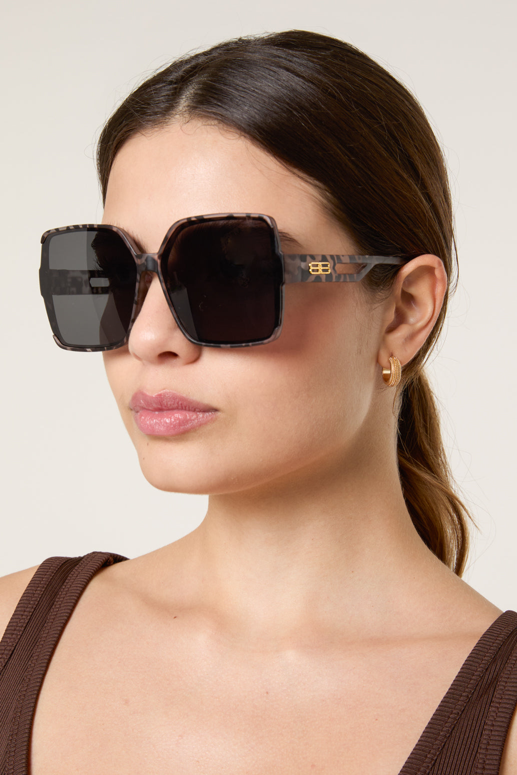 Extra Large Animal Print Sunglasses