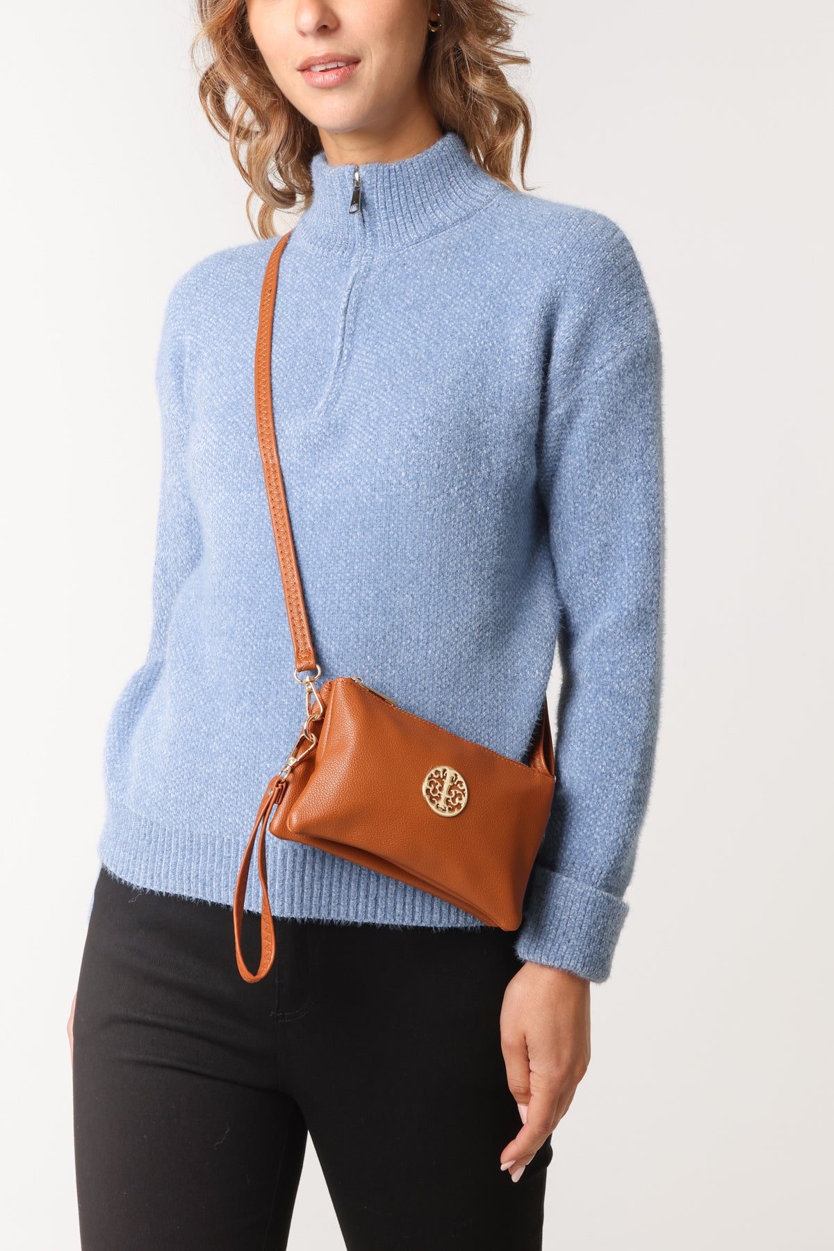 Small Gold Detail Shoulder/Clutch Purse