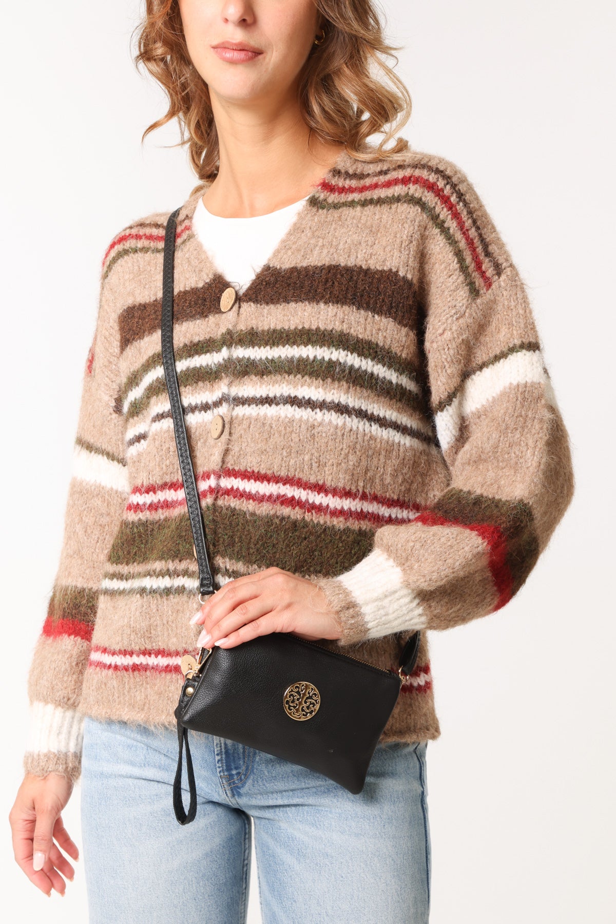 Small Gold Detail Shoulder/Clutch Purse