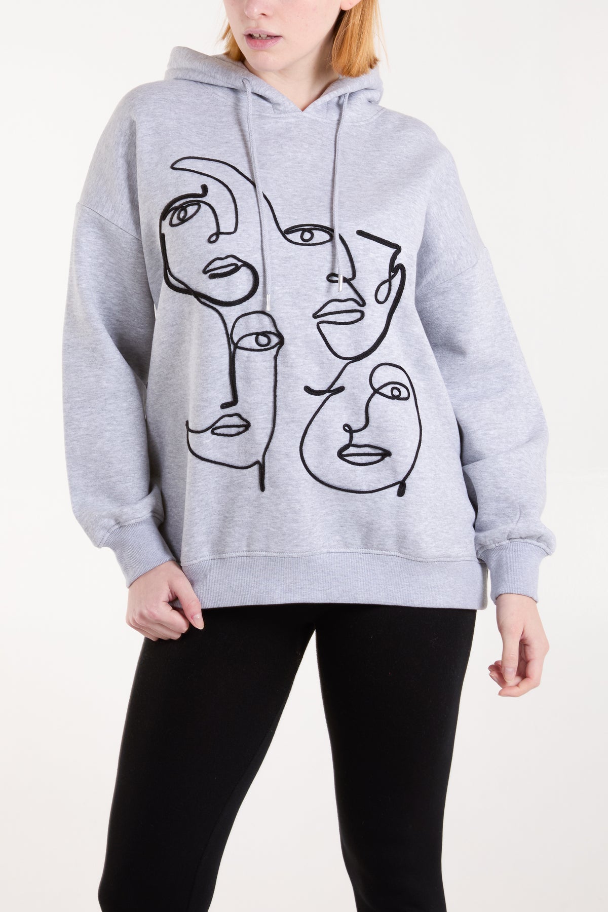 Abstract Face Hoodie