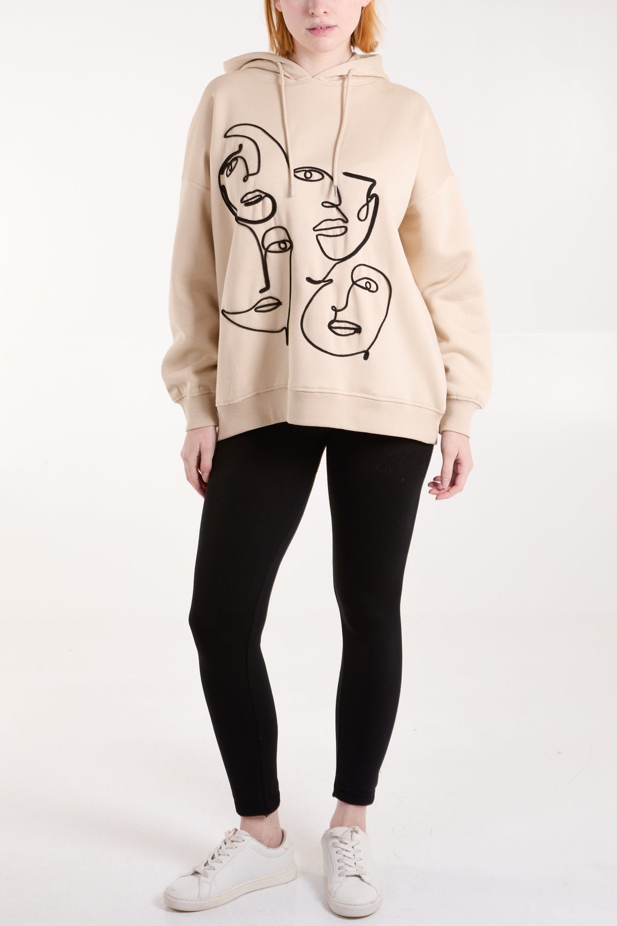 Abstract Face Hoodie