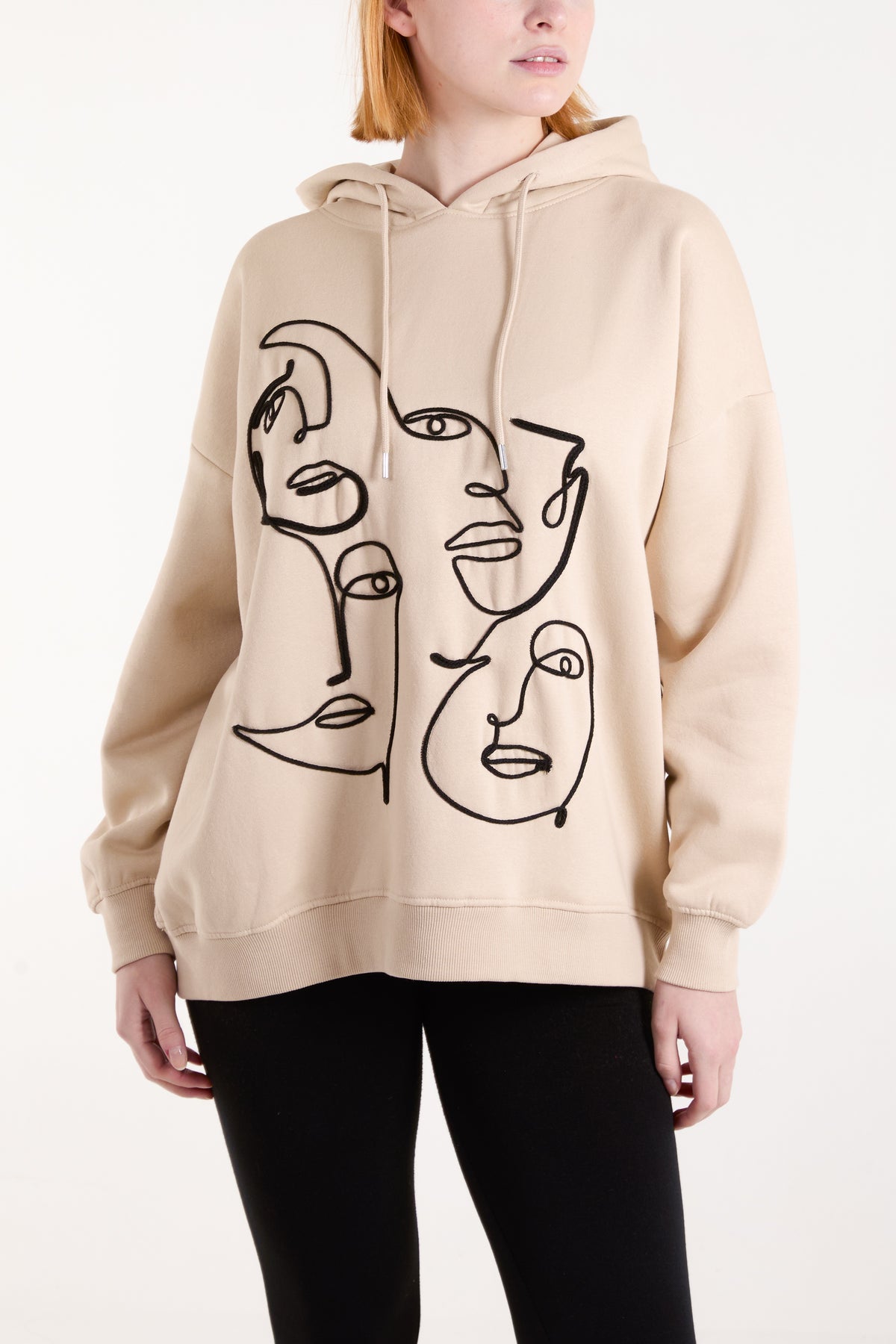 Abstract Face Hoodie