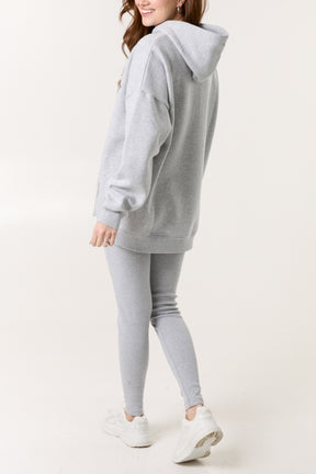 'Sunday' Denim Applique Hoodie