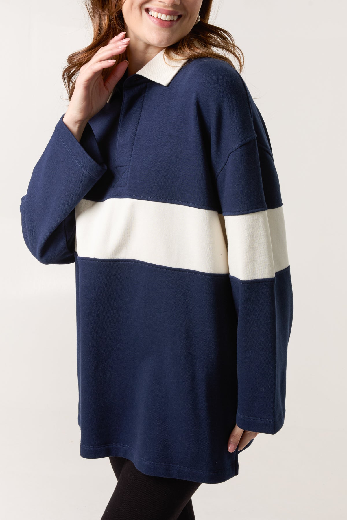 Rugby Striped Sweatshirt