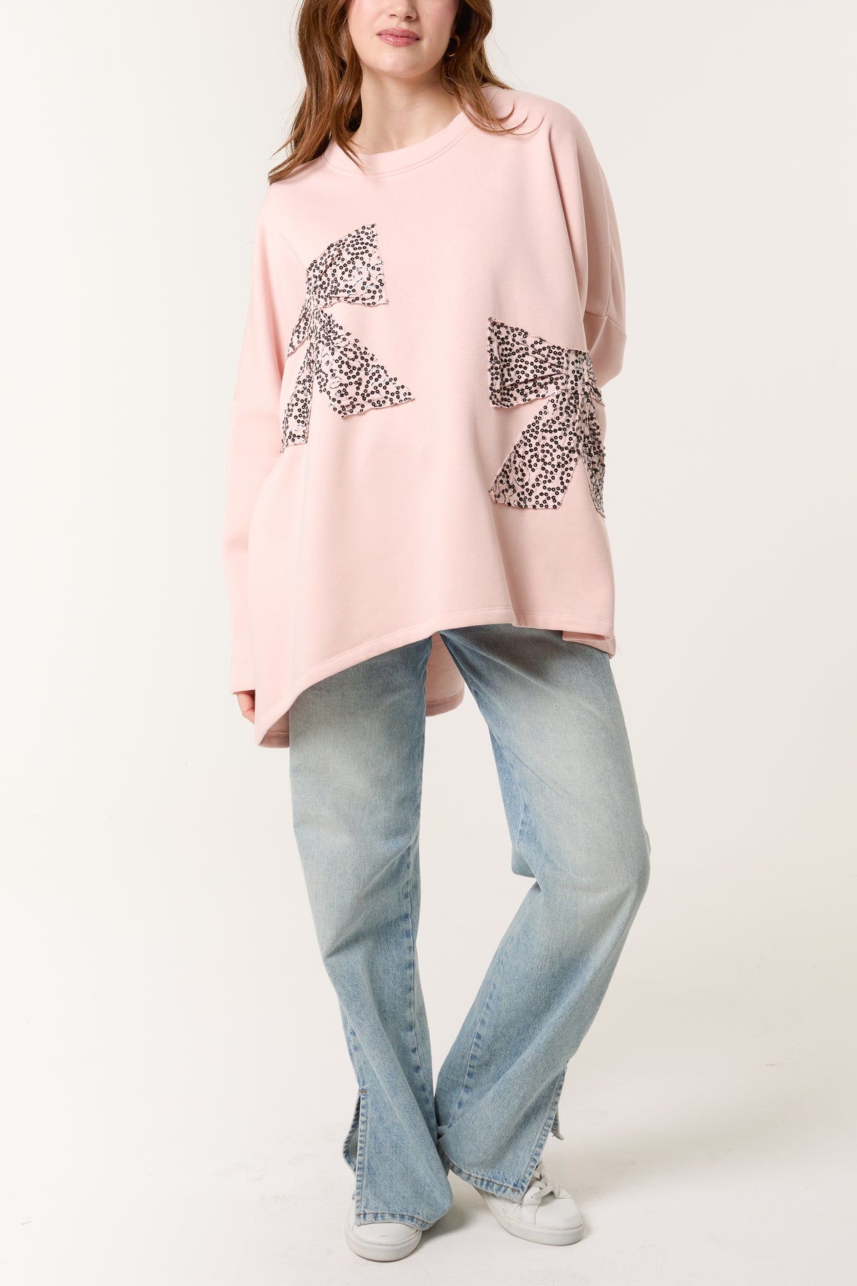 Bow Front Oversized Sweatshirt