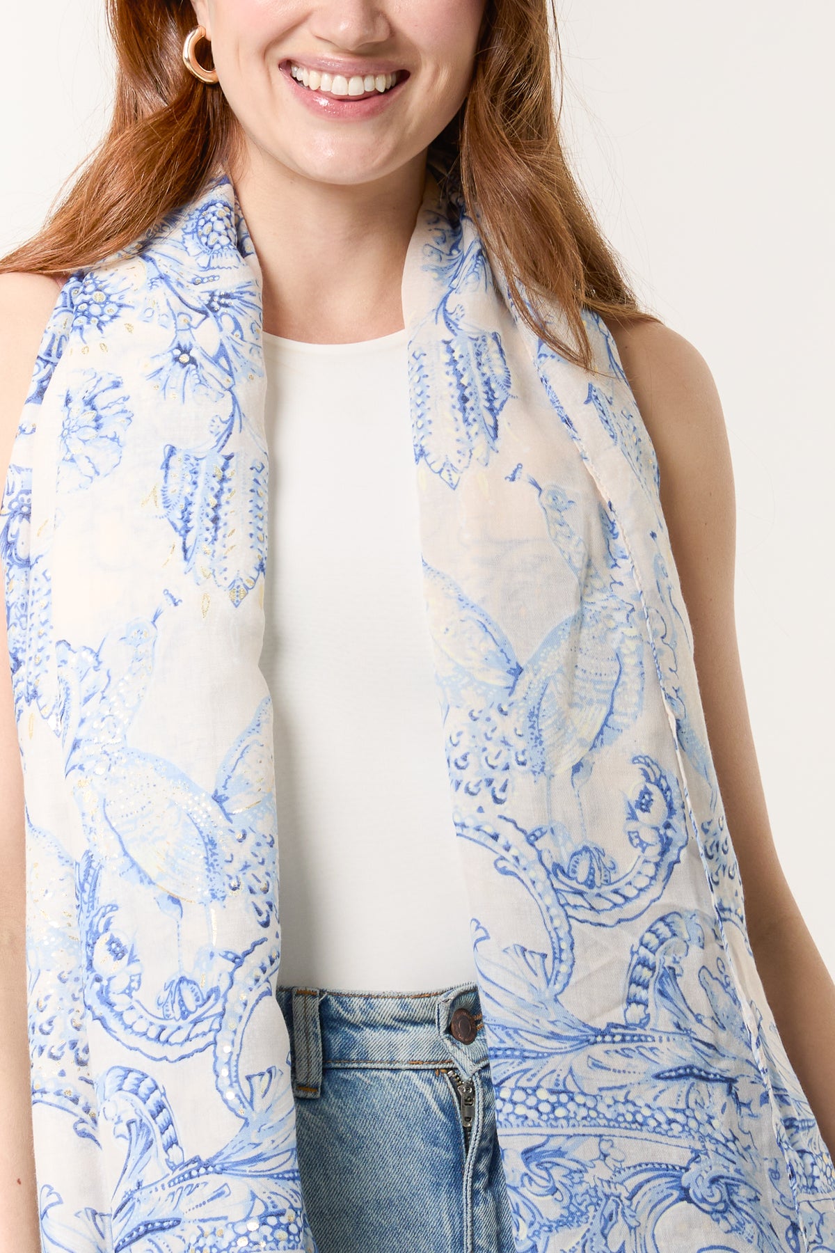 Toile De Jouy Scarf