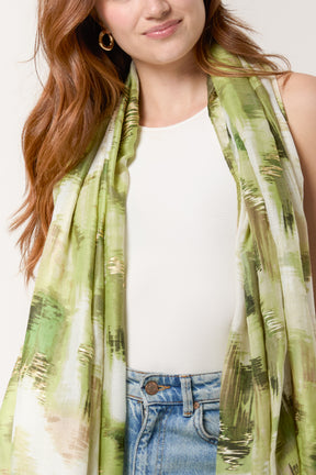 Paint Print & Foil Scarf