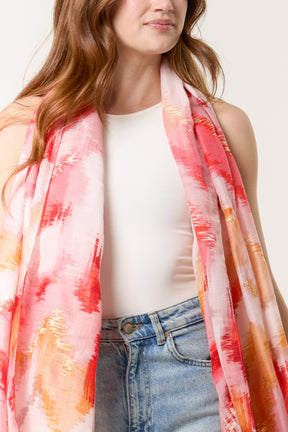 Paint Print & Foil Scarf