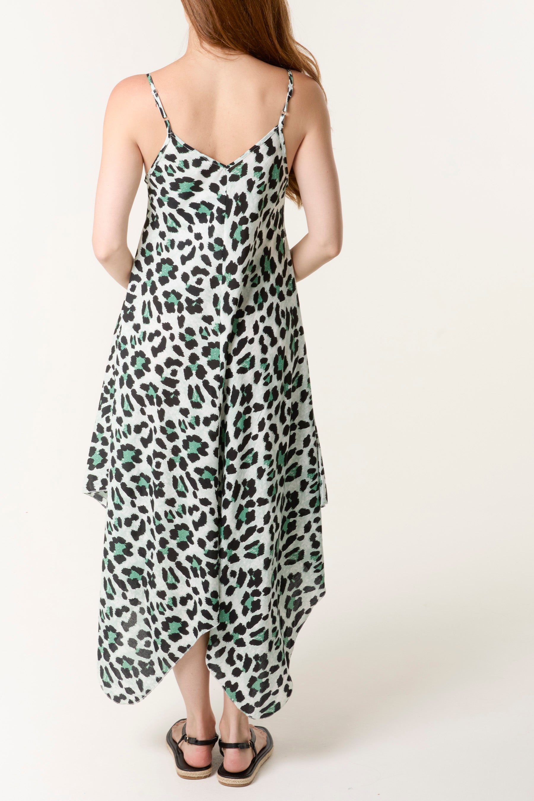 Animal Print Hanky Hem Dress