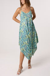 Paisley Hanky Hem Cami Dress