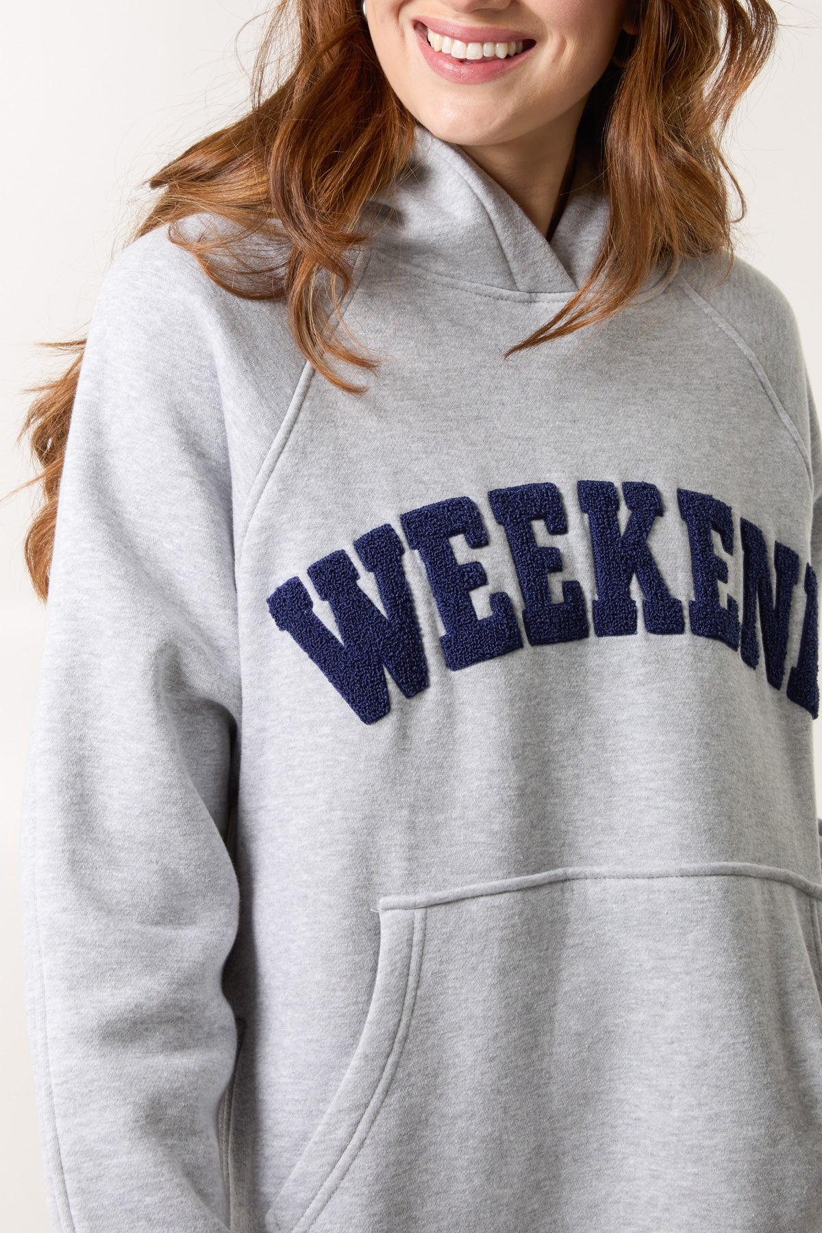 'Weekend' Applique Hoodie & Legging Set