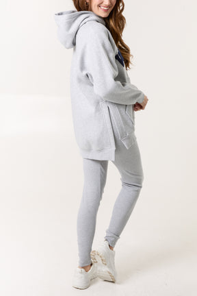 'Weekend' Applique Hoodie & Legging Set