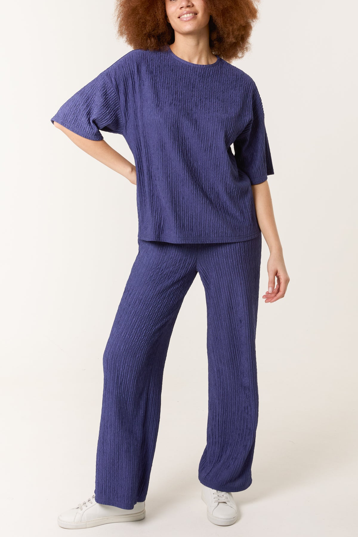 Ribbed T-Shirt & Trouser Set