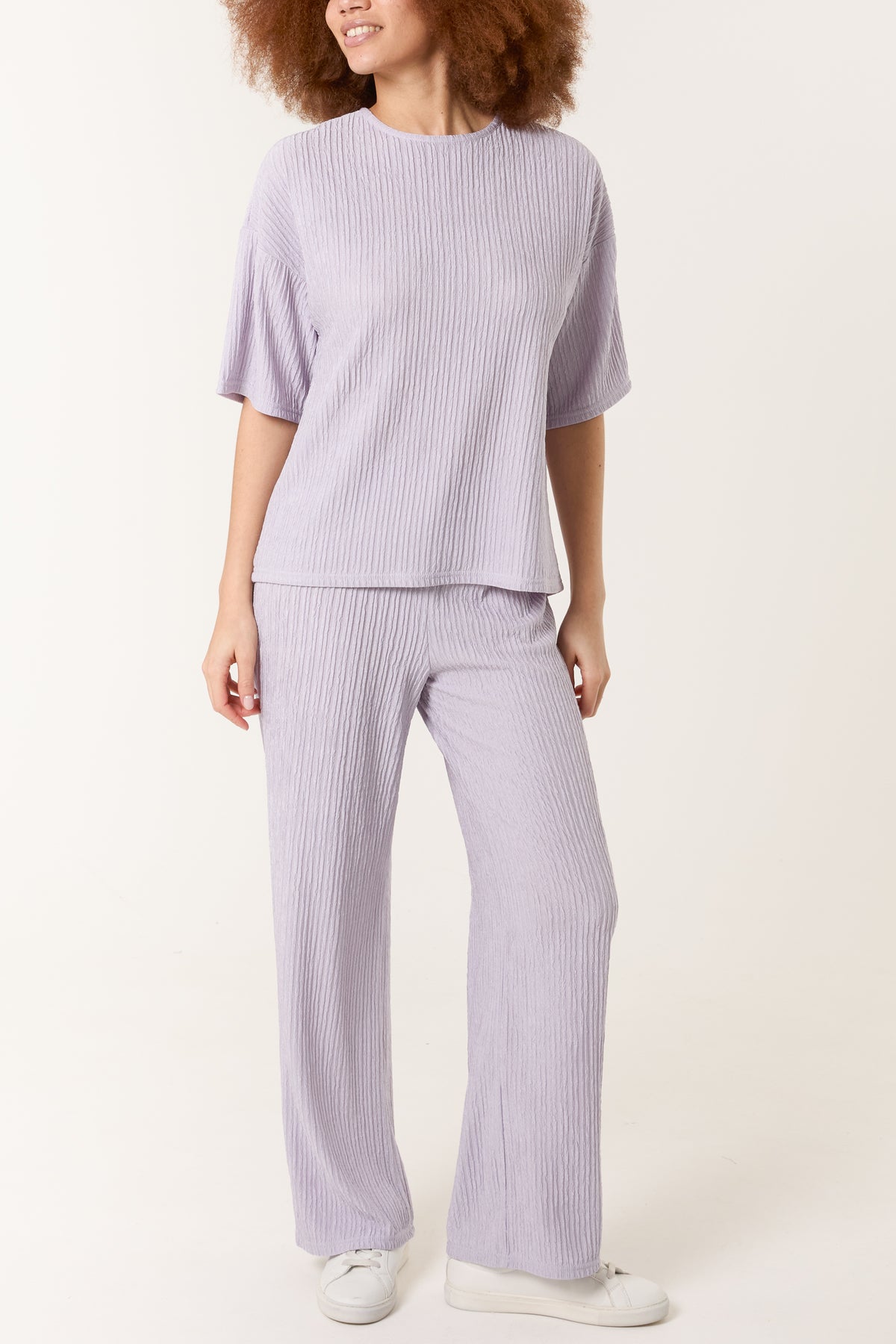 Ribbed T-Shirt & Trouser Set