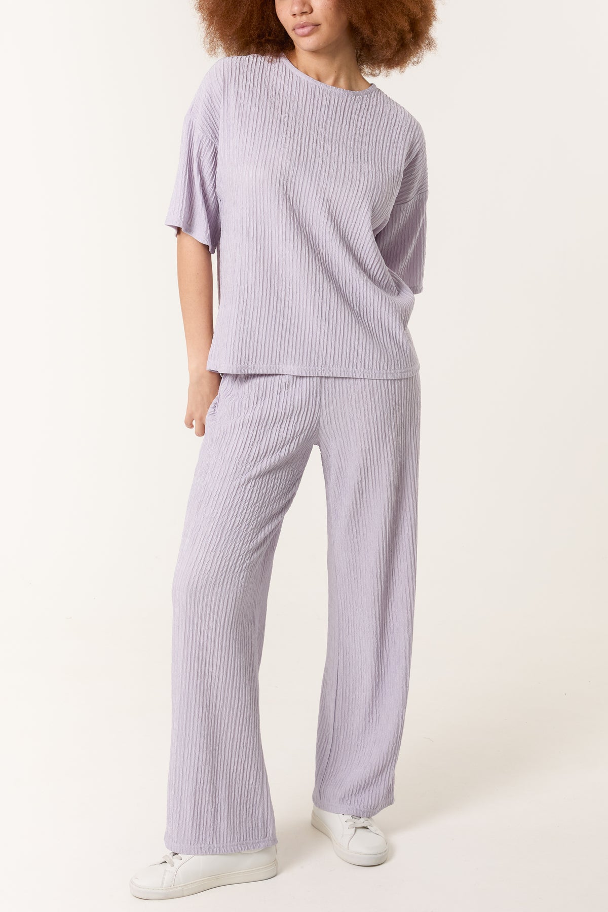 Ribbed T-Shirt & Trouser Set