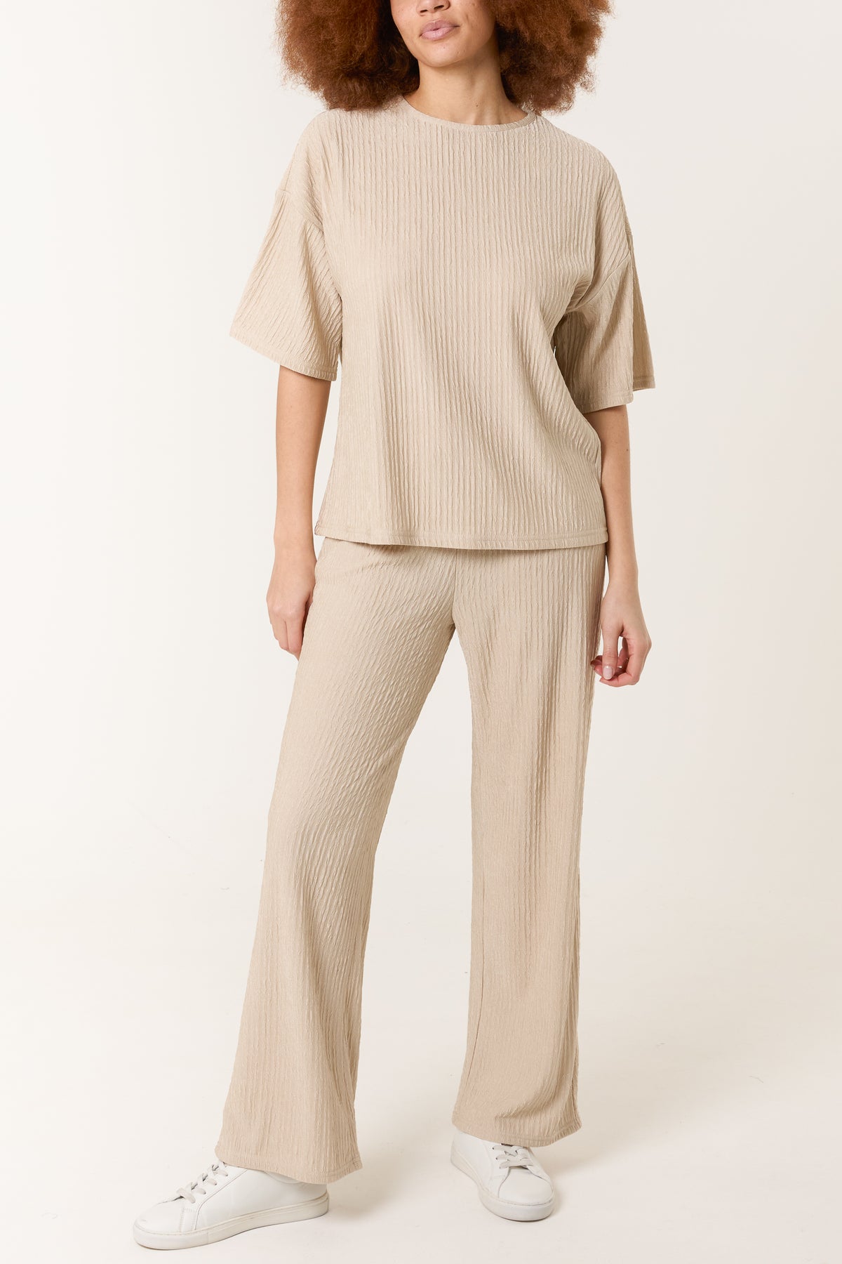 Ribbed T-Shirt & Trouser Set