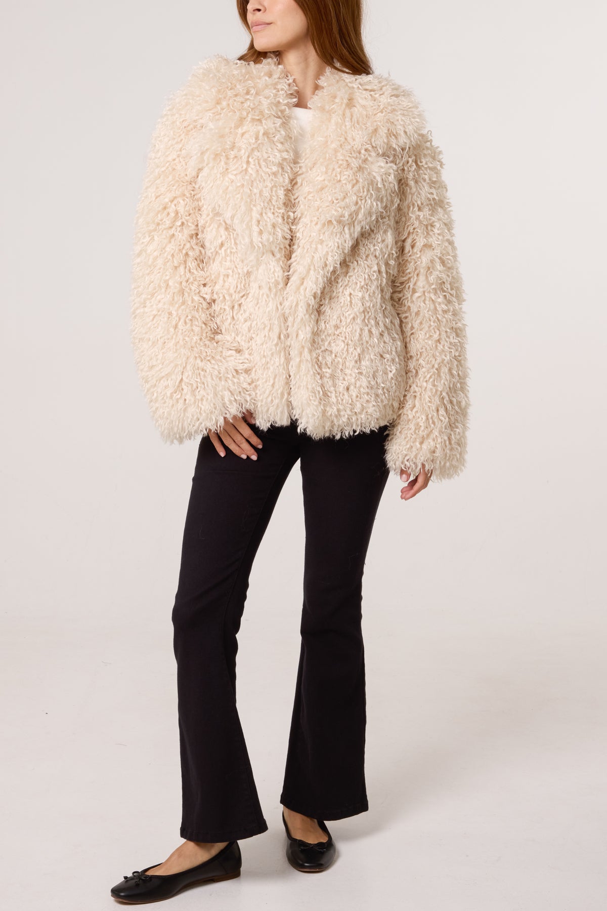 Mongolian Faux Fur Short Coat