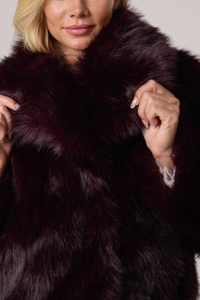 Faux Fur Cropped Coat