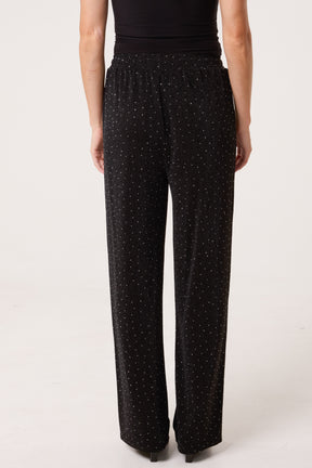 Rhinestone & Sparkle Drawstring Trouser