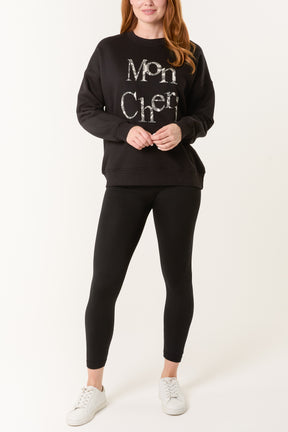 'Mon Cheri' Snake Print Sweatshirt