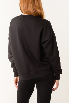 'Mon Cheri' Snake Print Sweatshirt